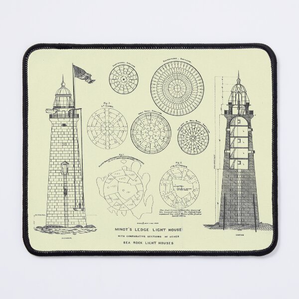 Item preview, Lighthouse Architectural Drawings designed and sold by Hakuna Ricotta.