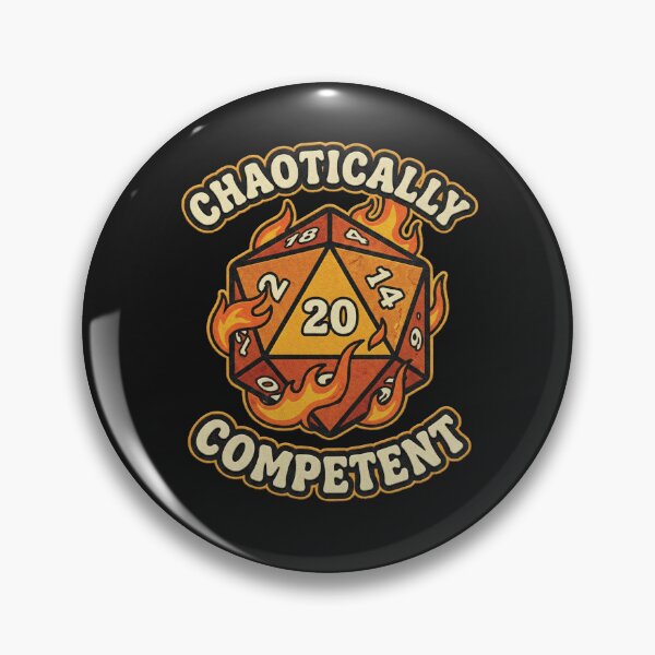 Item preview, Chaotically Competent Flaming D20 Dice designed and sold by AdyKurniawan.