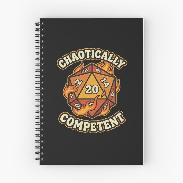 Item preview, Chaotically Competent Flaming D20 Dice designed and sold by AdyKurniawan.