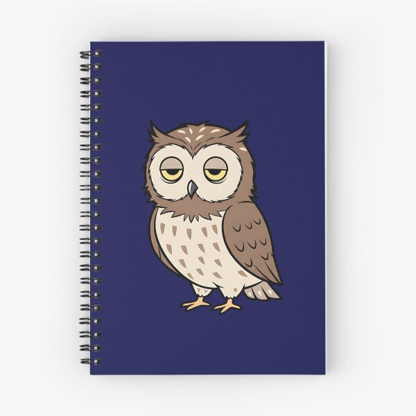 Item preview, Tired Owl Sticker  Permanently Tired Meme  Funny Exhausted Animal Design designed and sold by ZyxDes.