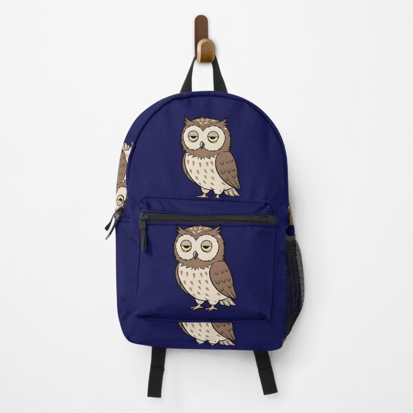 Item preview, Tired Owl Sticker Permanently Tired Meme Funny Exhausted Animal Design designed and sold by ZyxDes.