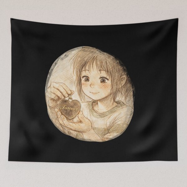 Item preview, CHIHIRO OGINO FOREVER HEART MEDAL designed and sold by LIS AND MELIVERSO.