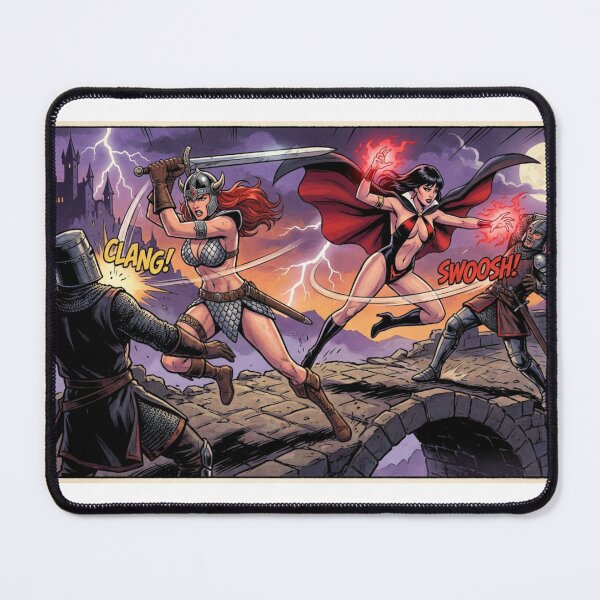 Item preview, Red Sonja and Vampirella Fight designed and sold by Solace Sparkles.