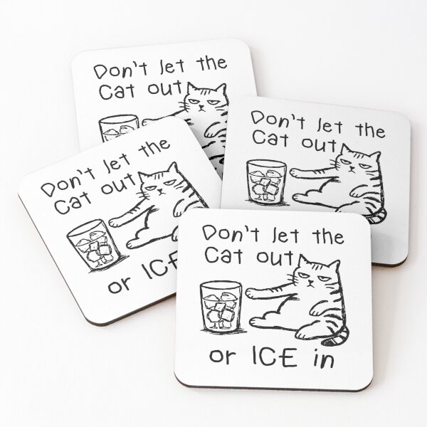 Item preview, Don’t Let the Cat Out or ICE In, No ICE Please Cat designed and sold by borenclolahroy.