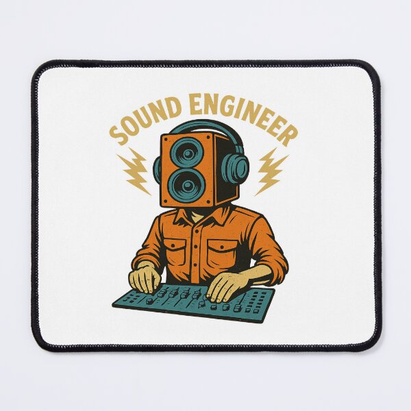 Item preview, Sound Engineer Console, Futuristic Mixing Desk Design, Audio Tech Tee designed and sold by LaModaLoKa01.