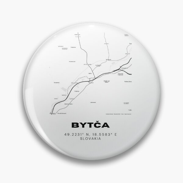 Item preview, Bytča Slovakia Minimal Map | Modern City Street Design designed and sold by RM-Journey.