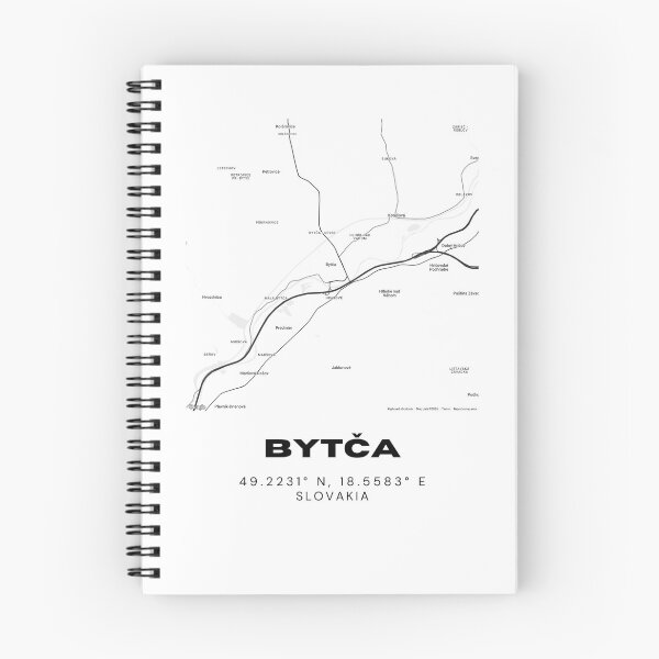 Item preview, Bytča Slovakia Minimal Map | Modern City Street Design designed and sold by RM-Journey.