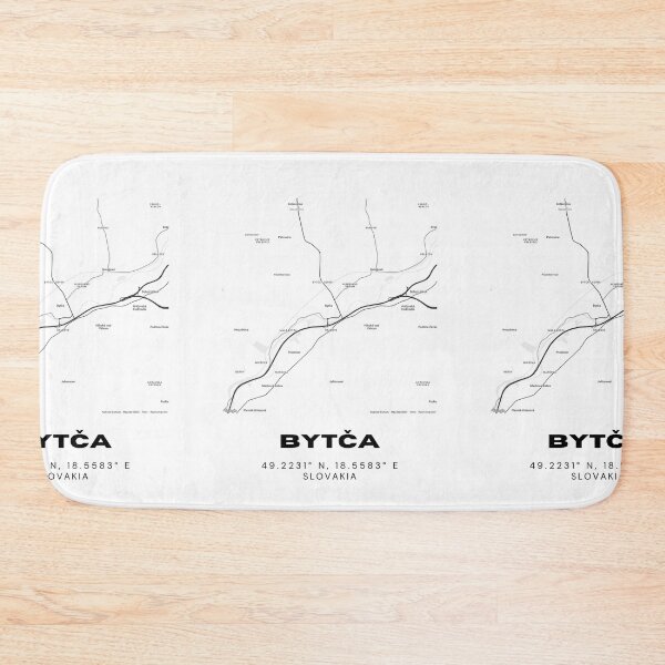 Item preview, Bytča Slovakia Minimal Map | Modern City Street Design designed and sold by RM-Journey.