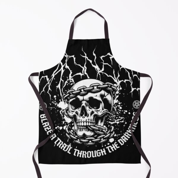 Item preview, Sadness Skull Metal Graphic - Blaze A Trail Through The Darkness Art designed and sold by GenZFashion000.