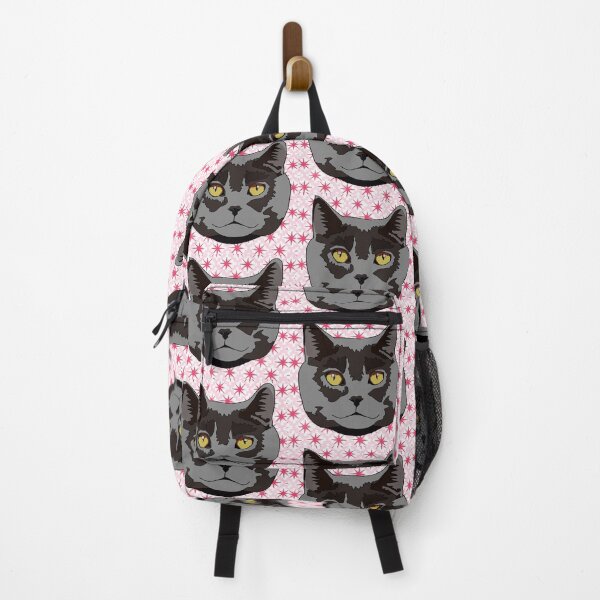 Item preview, Star pattern grey cat designed and sold by LeahcarsArt.