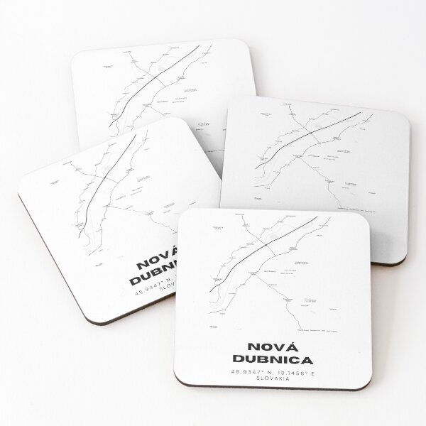 Item preview, Nová Dubnica Slovakia Minimalist Map | Modern City Print designed and sold by RM-Journey.