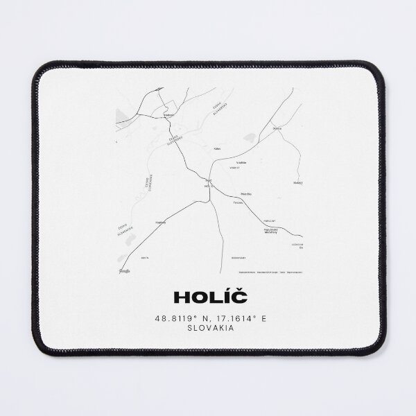 Item preview, Holíč Slovakia Minimalist City Map | Modern Street Layout Print designed and sold by RM-Journey.