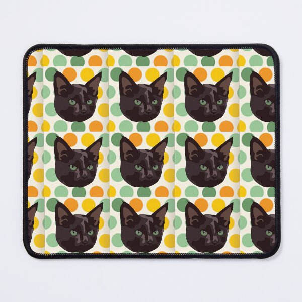 Item preview, Spot pattern black cat designed and sold by LeahcarsArt.