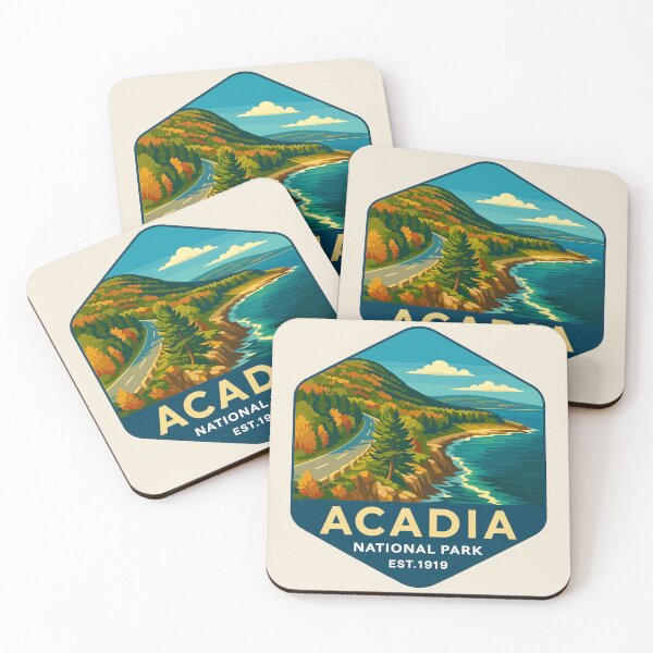 Item preview, Acadia National Park Maine US Retro Design designed and sold by Gideon Emmerich.