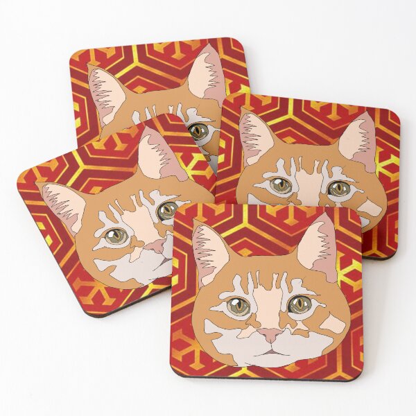 Item preview, Copy of Plant pattern beige cat designed and sold by LeahcarsArt.