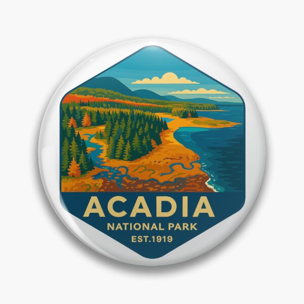 Item preview, Acadia National Park Maine US Retro Design designed and sold by Gideon Emmerich.