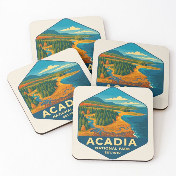 Item preview, Acadia National Park Maine US Retro Design designed and sold by Gideon Emmerich.