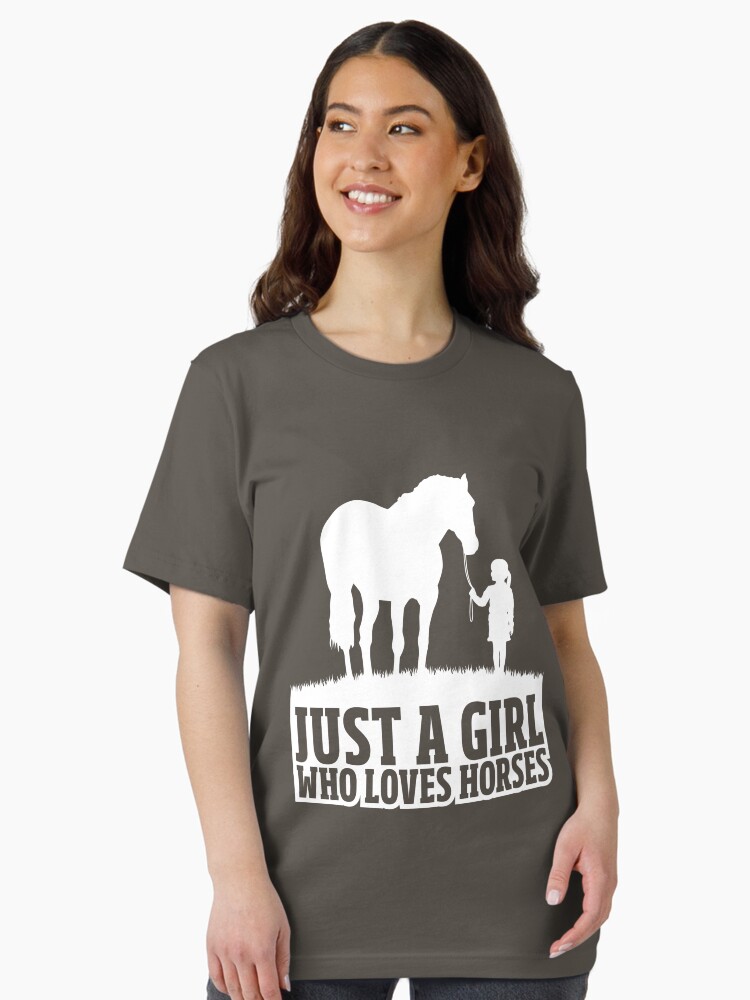 Thumbnail 2 von 7, Essential T-Shirt, Just A Girl Who Loves Horses - Funny Horse Quote Gift designt und verkauft von yeoys.