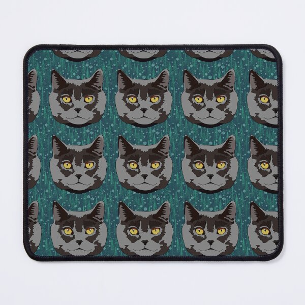 Item preview, Copy of Tree and Snowflake pattern grey cat designed and sold by LeahcarsArt.