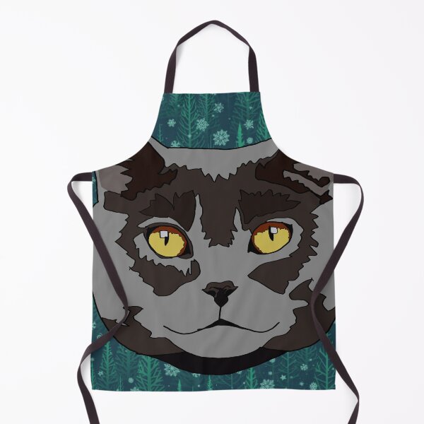 Item preview, Copy of Tree and Snowflake pattern grey cat designed and sold by LeahcarsArt.