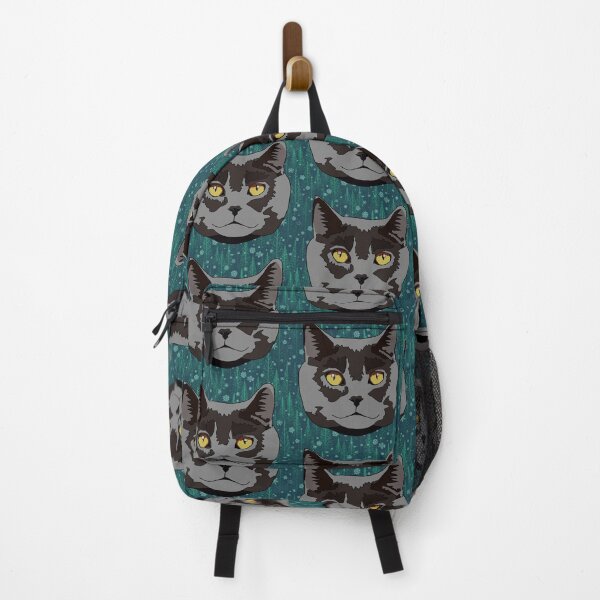 Item preview, Copy of Tree and Snowflake pattern grey cat designed and sold by LeahcarsArt.