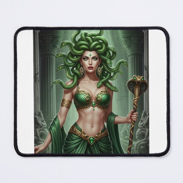 Item preview, Medusa with Snake Staff AI Generated Image designed and sold by Prestons Corner.