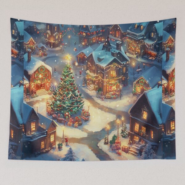 Item preview, Cozy Night in Christmas Town designed and sold by bubblyrainbow.