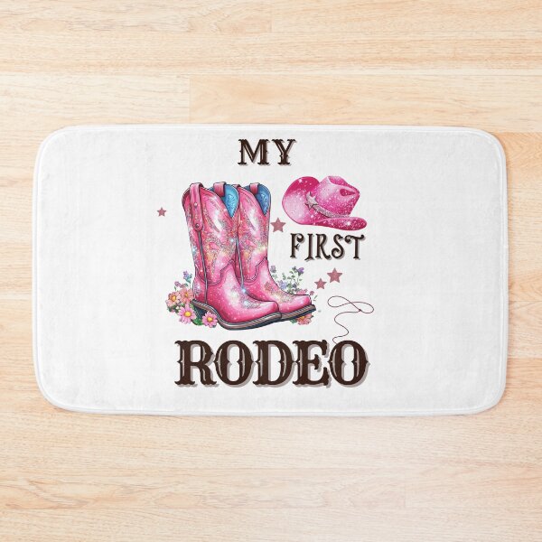 Item preview, My First Rodeo Cute Cowgirl Boots, Western Baby Outfit Design, First Birthday Farm Theme Pink Boots designed and sold by Winarrts.