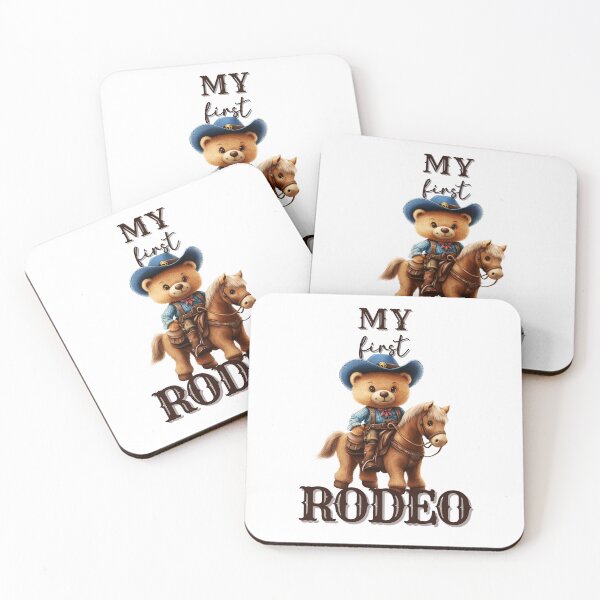 Item preview, My First Rodeo Cute Cowboy Bear, Western Baby Outfit Design, First Birthday Farm Theme Teddy Bear designed and sold by Winarrts.
