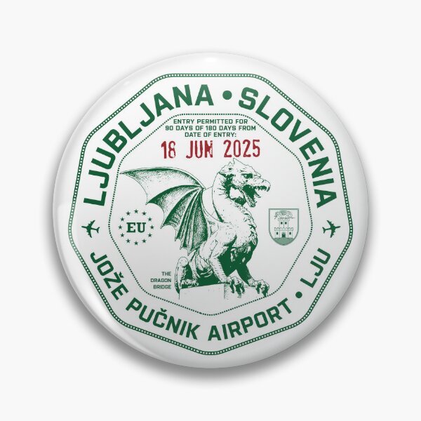 Item preview, Passport Stamp - Ljubljana, Slovenia designed and sold by travelwitheric.