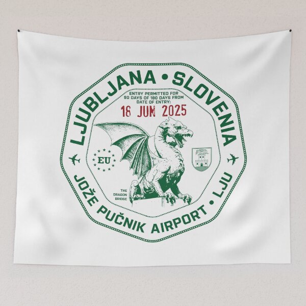 Item preview, Passport Stamp - Ljubljana, Slovenia designed and sold by travelwitheric.