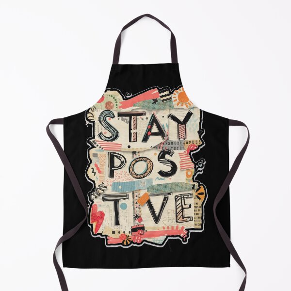 Item preview, Stay Positive Collage Typography  Inspirational Quote Vintage Scrapbook Style designed and sold by ConfuseLab Shop.