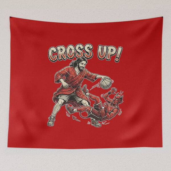 Item preview, Jesus Cross Up Devil Basketball designed and sold by AdyKurniawan.