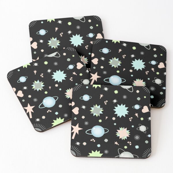 Item preview, Solar System Galaxy Planets Space Repeat Seamless Pattern  designed and sold by AlienTechs.