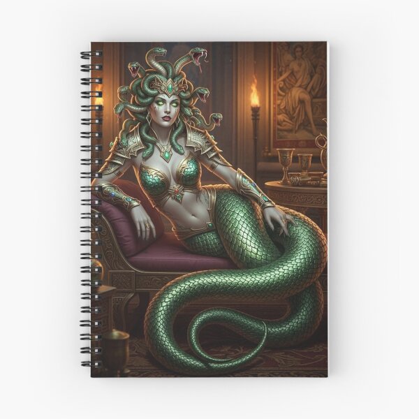 Item preview, Medusa Lounging Serpent Legs AI Generated Image designed and sold by Prestons Corner.