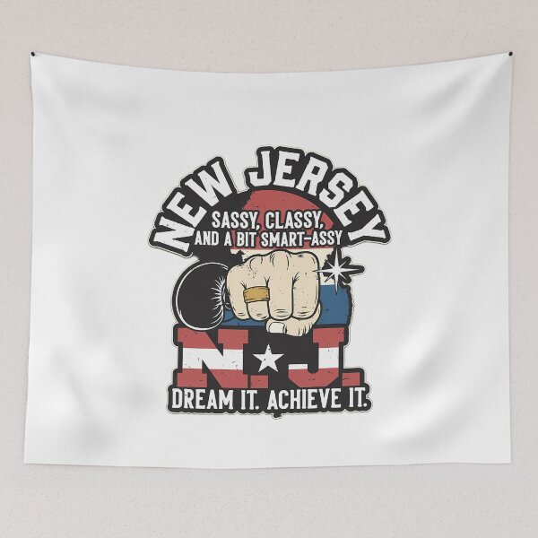 Item preview, New Jersey Sassy Classy Smart-Assy - NJ Pride Graphic designed and sold by JerseyGirls.