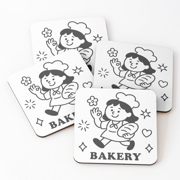 Item preview, Cute Bakery Baker Illustration | Kawaii Pastry Chef Cartoon Design designed and sold by JOOKDesign.