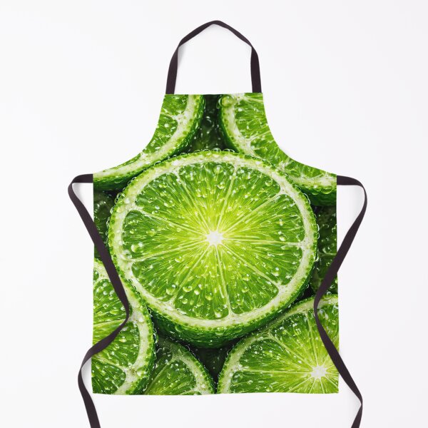 Item preview, Zesty Lime Slices with Dew Drops designed and sold by Kaleidoscope Print.