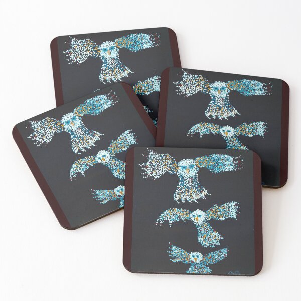 Item preview, Owls created with dots - pointillism - dot art, owl art designed and sold by Garry Greenwood.