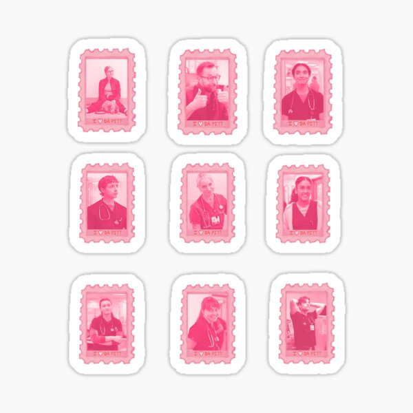 I Love Da Pitt character stamps pack Sticker