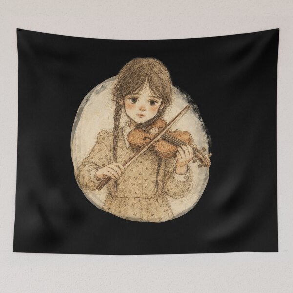 Item preview, GOTH GIRL PLAYING VIOLIN designed and sold by LIS AND MELIVERSO.