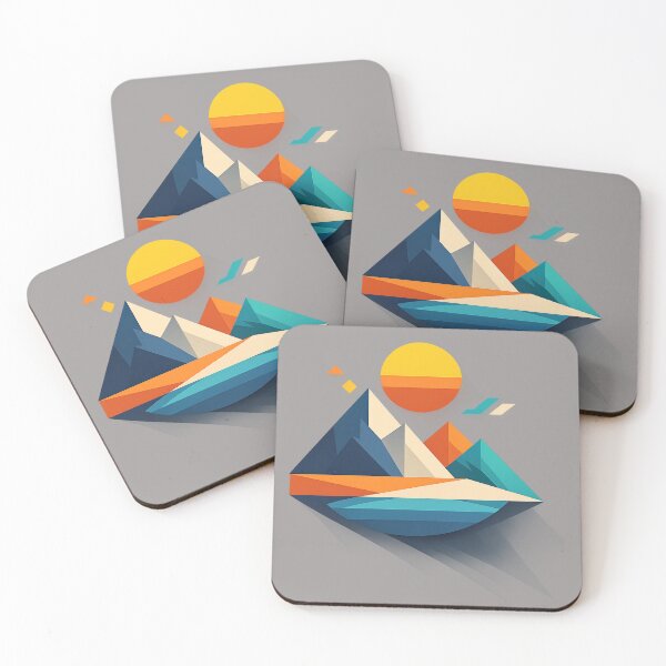 Item preview, Abstract sunset peak. designed and sold by HubiUrbanStudio.