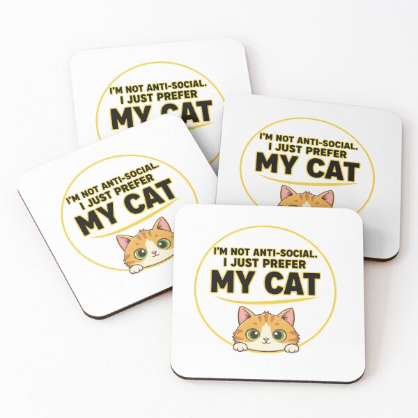 Item preview, Not Anti Social Cat – Funny Anti Social Cat Lover Gift designed and sold by digiartsolution.