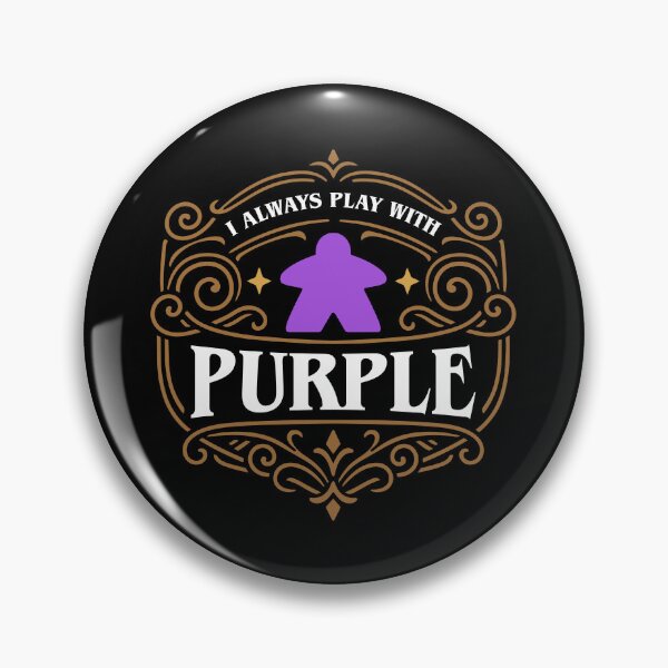 Item preview, I Always Play with Purple Meeple Board Games designed and sold by pixeptional.