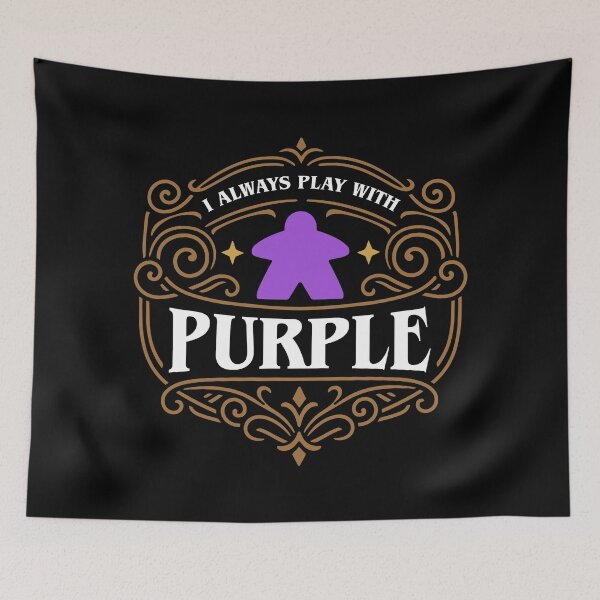 Item preview, I Always Play with Purple Meeple Board Games designed and sold by pixeptional.