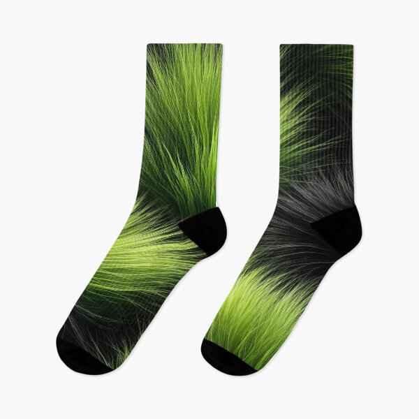 Item preview, Neon Green Fur Texture on Black designed and sold by Kaleidoscope Print.