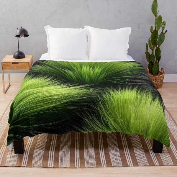 Item preview, Neon Green Fur Texture on Black designed and sold by Kaleidoscope Print.