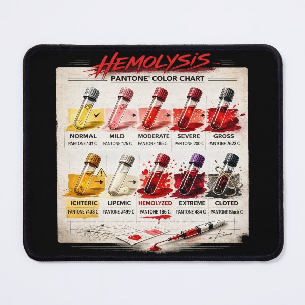 Item preview, Hemolysis Lab Color Chart Vintage designed and sold by 97Ts.