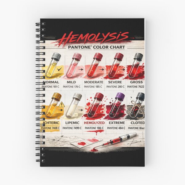 Item preview, Hemolysis Lab Color Chart Vintage designed and sold by 97Ts.