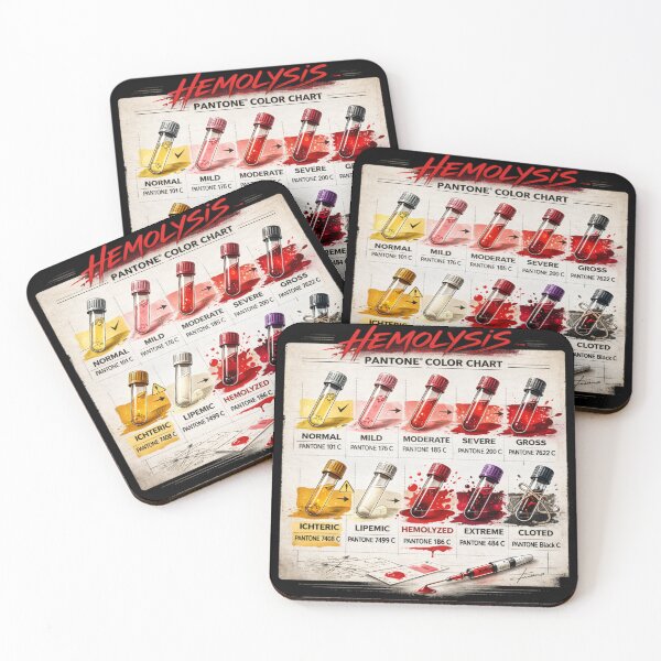 Item preview, Hemolysis Lab Color Chart Vintage designed and sold by 97Ts.